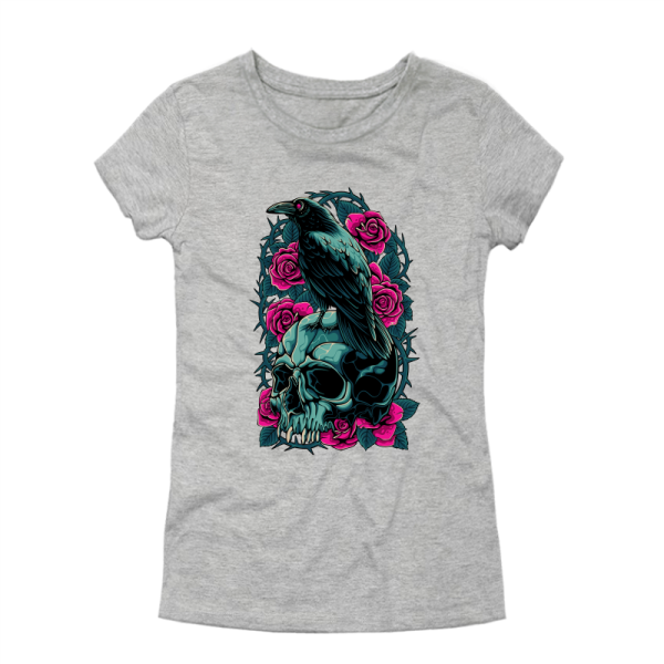 Дамска тениска с цветен принт RAVEN Дамска тениска с цветен принт RAVEN